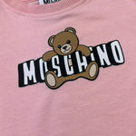 Moschino Abito Mezza Manica Tinta Unita con Stampa per Neonata MAV0C7 ROSA MOSCHINO 