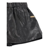 LIU JO short tinta unita in ecopelle Nero per Neonata KF4012E0392 NERO LIU JO 
