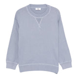 Il Gufo Maglia Girocollo Tinta Unita per Bambina P25MA479EM110 AZZURRO POLVERE IL GUFO 