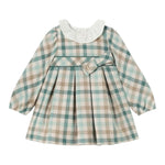 MAYORAL abito tinta unita con fantasia e colletto Bianco/verde per Neonata 2903X BIANCO/VERDE MAYORAL 