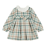 MAYORAL abito tinta unita con fantasia e colletto Bianco/verde per Neonata 2903X BIANCO/VERDE MAYORAL 