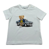 Per Te T-Shirt Girocollo Tinta Unita con Stampa per Neonato 34176 BIANCO PER TE 