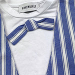Bikkembergs T-Shirt Tinta Unita con Panciotto Incorporato per Neonato BK3453 BIANCO BiKKEMBERGS 