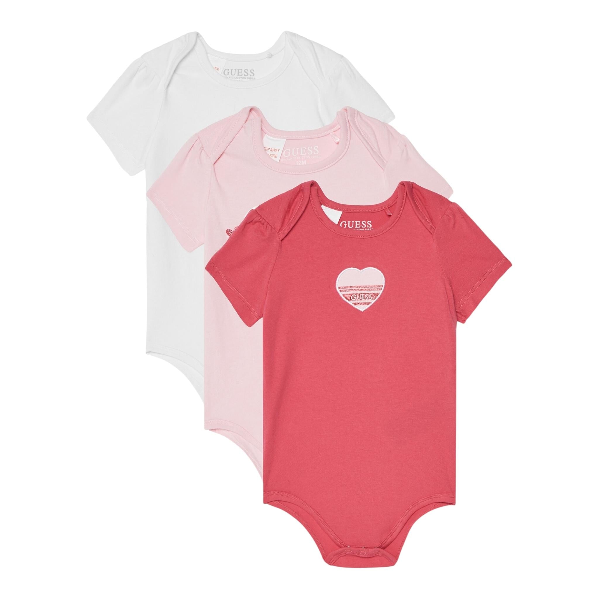 Guess Set 3 Body Tricolore con Stampa per Neonata S5RG02J1314 MULTICOLOR GUESS 