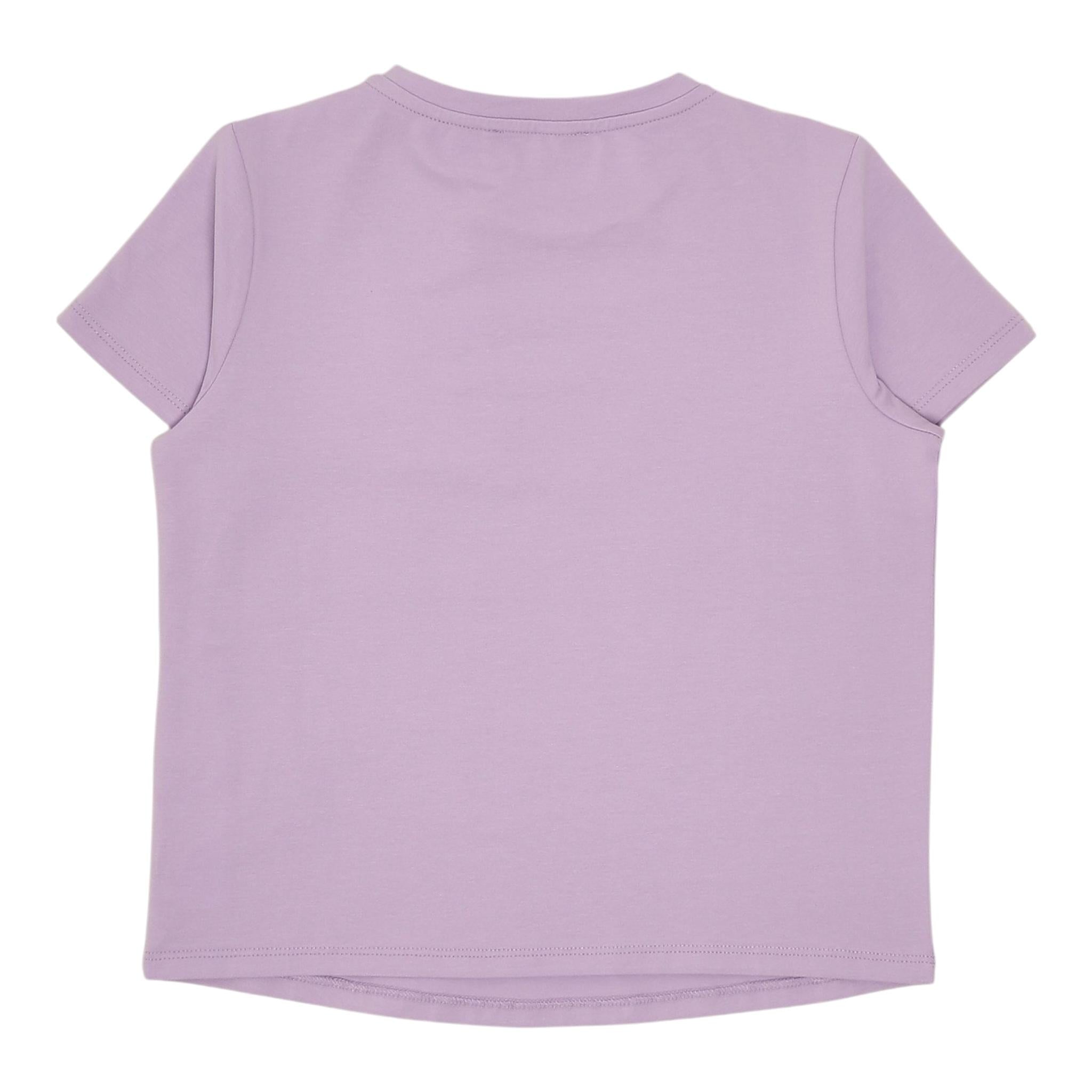 Twinset T-Shirt Girocollo Tinta Unita con Stampa per Neonata 251GJ2485X LILLA TWINSET 