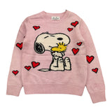 SAINT BARTH maglia girocollo tinta unita con stampa Rosa per Bambina PEANUTSS ROSA SAINT BARTH 