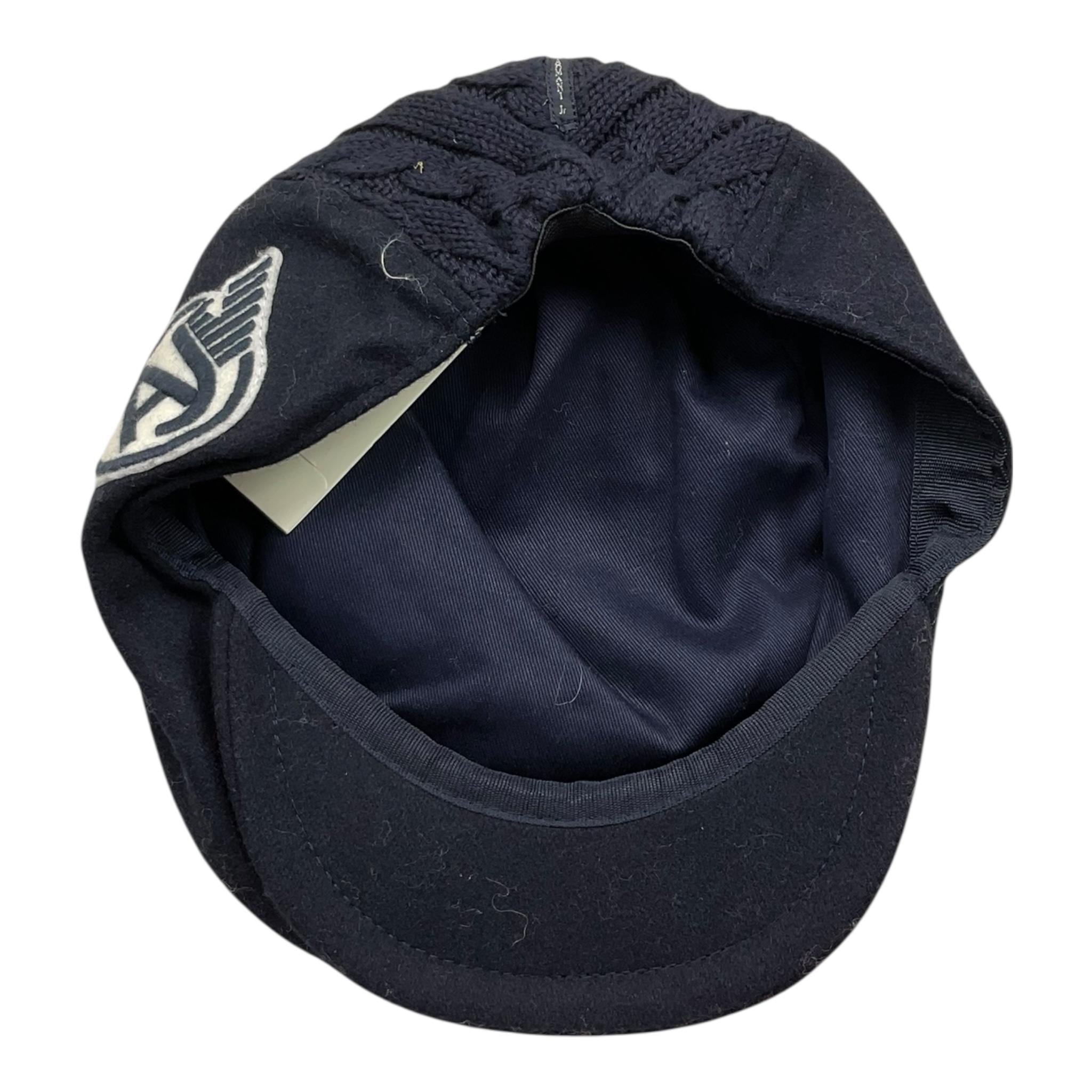 ARMANI cappello tinta unita con applicazioni Blu per Bambino Q4420 BLU ARMANI 