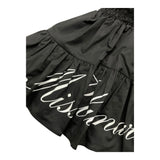 Miss Blumarine Gonna Tinta Unita Con Elastico In Vita Nero Per Neonata