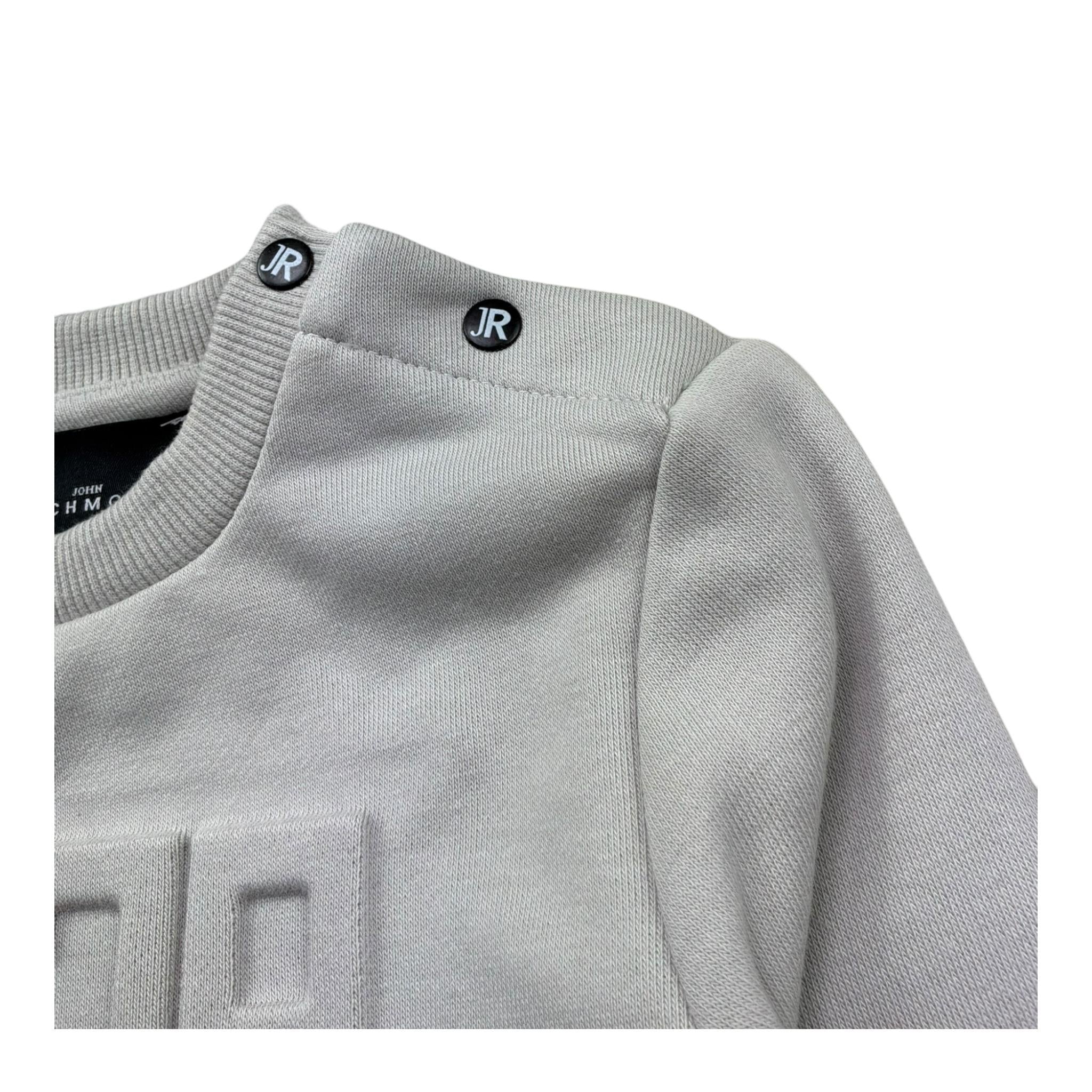 John Richmond Felpa Chiusa Girocollo Tinta Unita con Logo per Neonato RIP26014FE SABBIA JOHN RICHMOND 