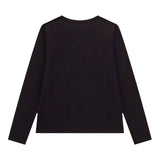 GUESS shirt girocollo tinta unita con stampa Nero per Bambina J4BI03J1314 NERO GUESS 