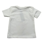 Bamboom+Babies T-Shirt Girocollo Tinta Unita con Logo per Neonato 111B BIANCO BAMBOOM+BABIES 