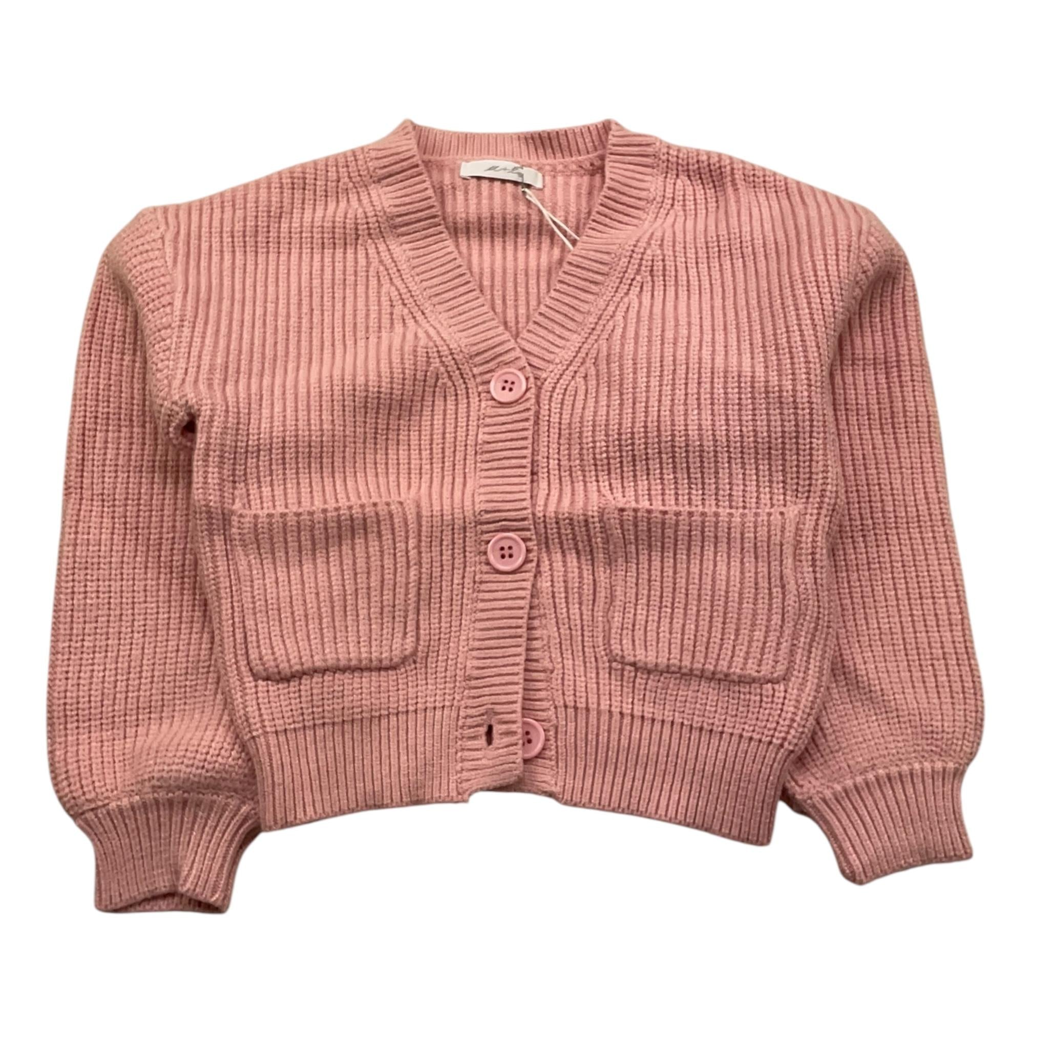 M+E' cardigan scollo a tinta unita Rosa per Neonata UE1420X ROSA M+E' 