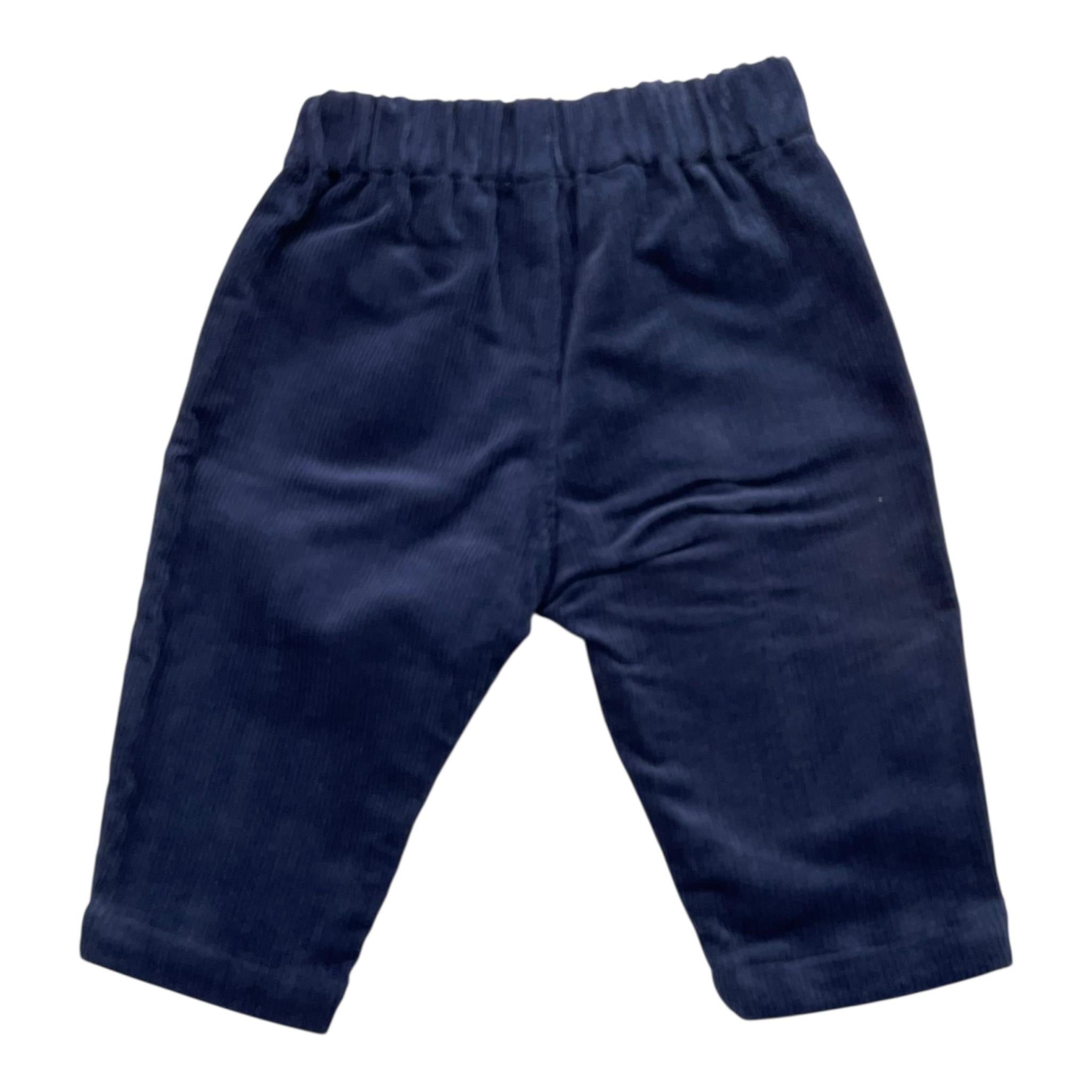 MOSCHINO pantalone tinta unita con camoscio Blu per Bambino MUP053XJ BLU MOSCHINO 