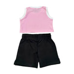 Refrigiwear Completo 2 Pezzi Top-Short per Bambina RG1471W25X NERO/ROSA REFRIGIWEAR 