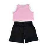 Refrigiwear Completo 2 Pezzi Top-Short per Bambina RG1471W25X NERO/ROSA REFRIGIWEAR 