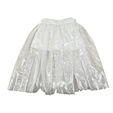 Illiana Short Tinta Unita con Tulle per Bambina 555 BIANCO ILLIANA 