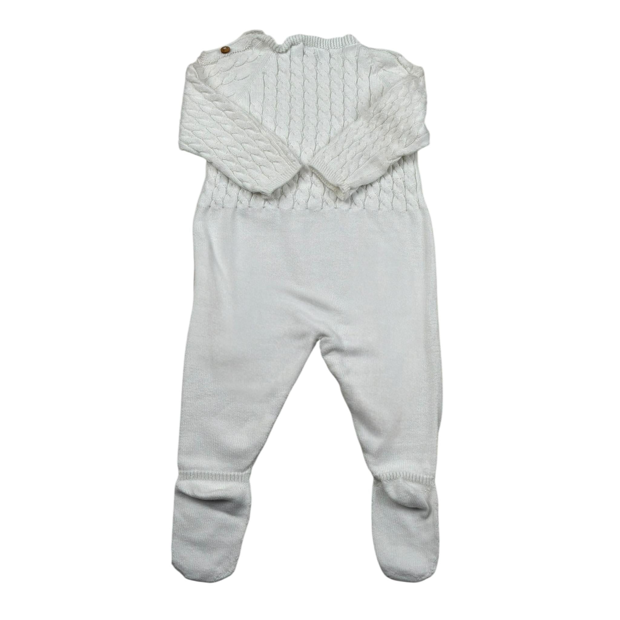 Wedoble Tutina Manica Lunga Tinta Unita per Neonato V2404346A BIANCO WEDOBLE 