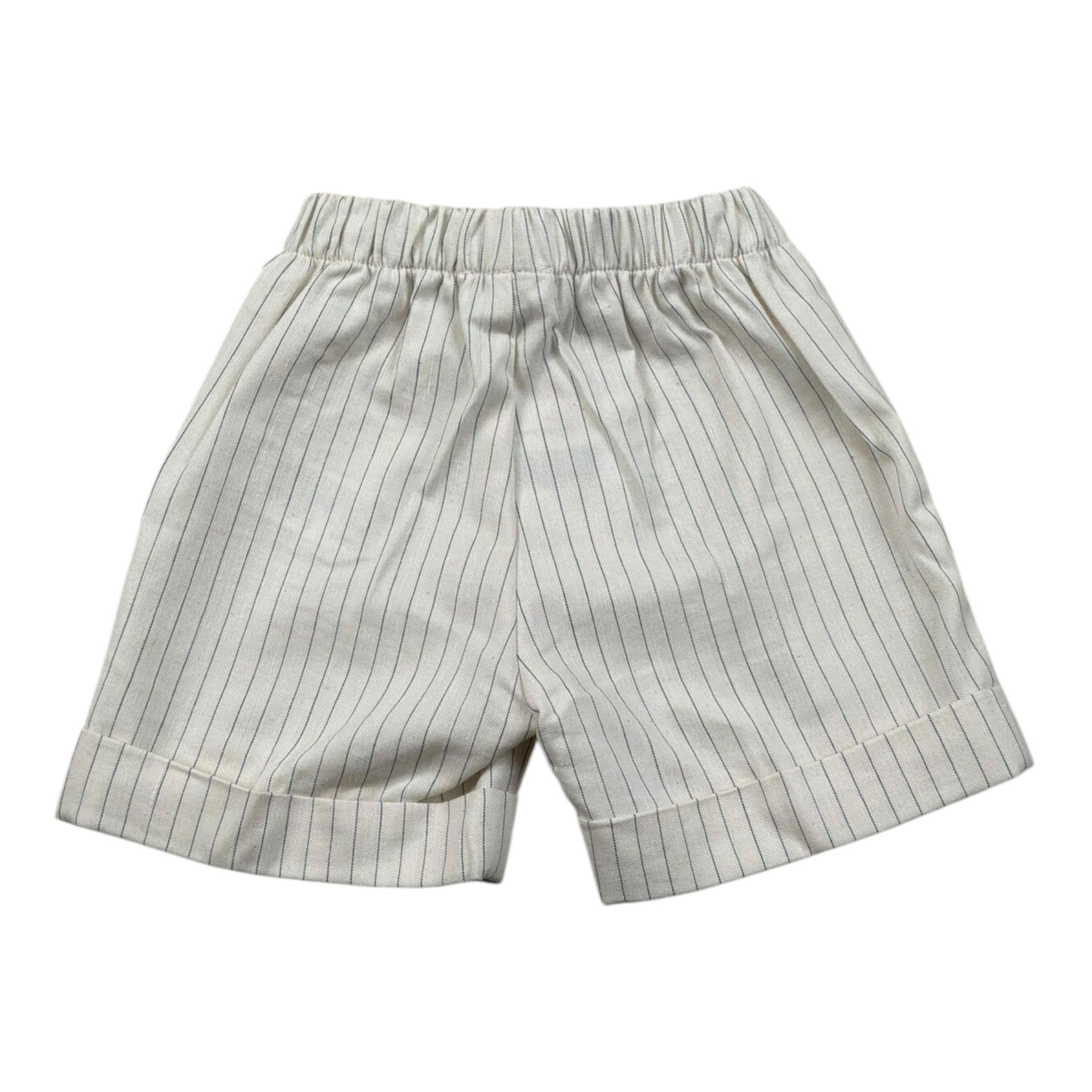 Il Gufo Bermuda Tinta Unita con Elastico In Vita per Neonato P25PB019C1086 PANNA IL GUFO 