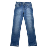 Shako' Jeans Tinta Unita Con Girovita Regolabile Azzurro Per Bambino