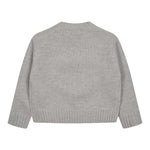 IL GUFO maglia girocollo tinta unita con ricami Grigio per Bambino A24MA455EM220 GRIGIO IL GUFO 