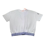 Suns  T-Shirt Tinta Unita con Elastico per Bambina TSS5106D BIANCO SUNS 