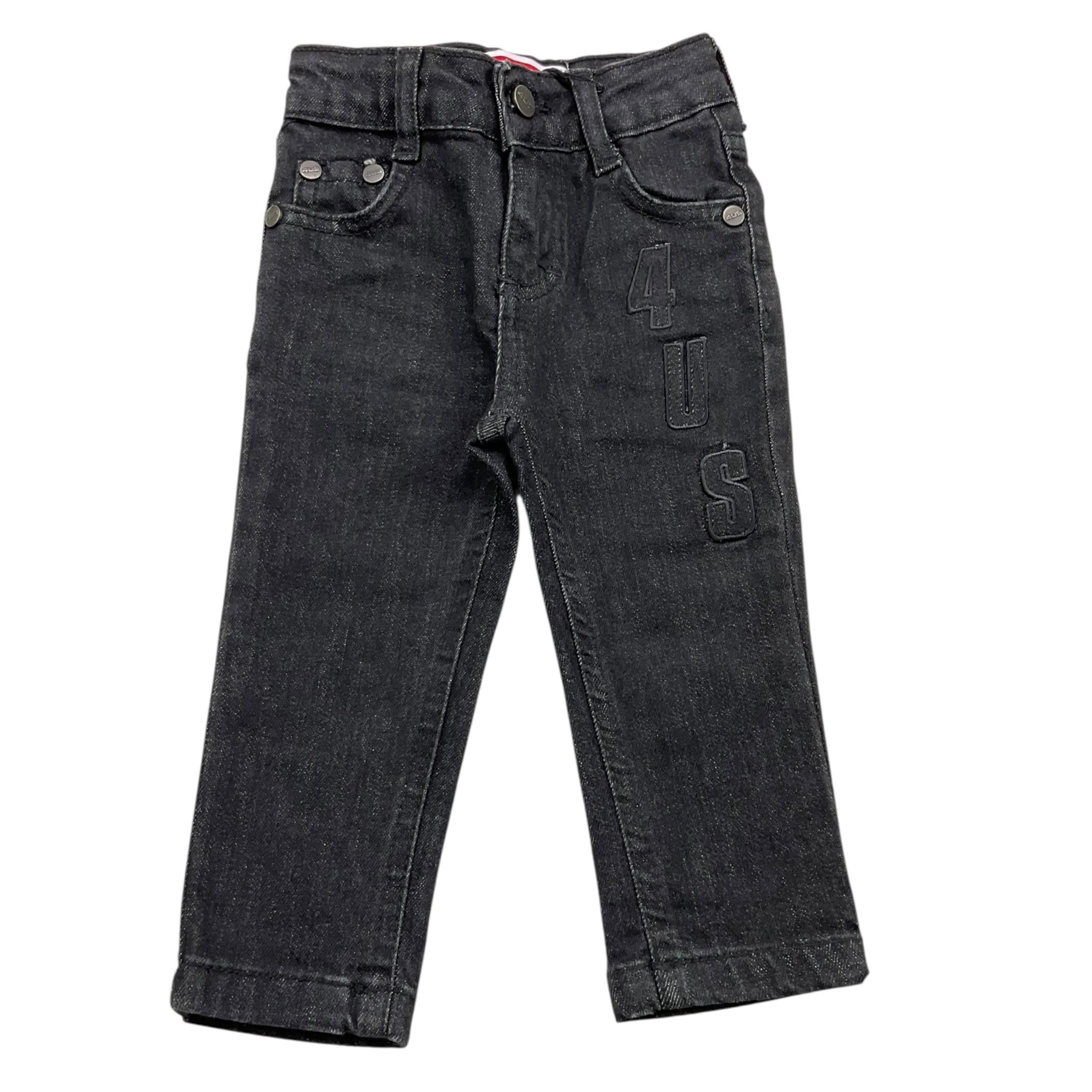 CESARE PACIOTTI jeans tinta unita con girovita regolabile Nero per Neonato PTP2331B NERO CESARE PACIOTTI 