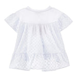 Monnalisa Maxi T-Shirt Girocolo Tinta Unita con Stampa per Neonata 19E625N BIANCO MONNALISA 