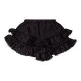 Twinset Short Tinta Unita Cn Elastico In Vita Nero Per Bambina