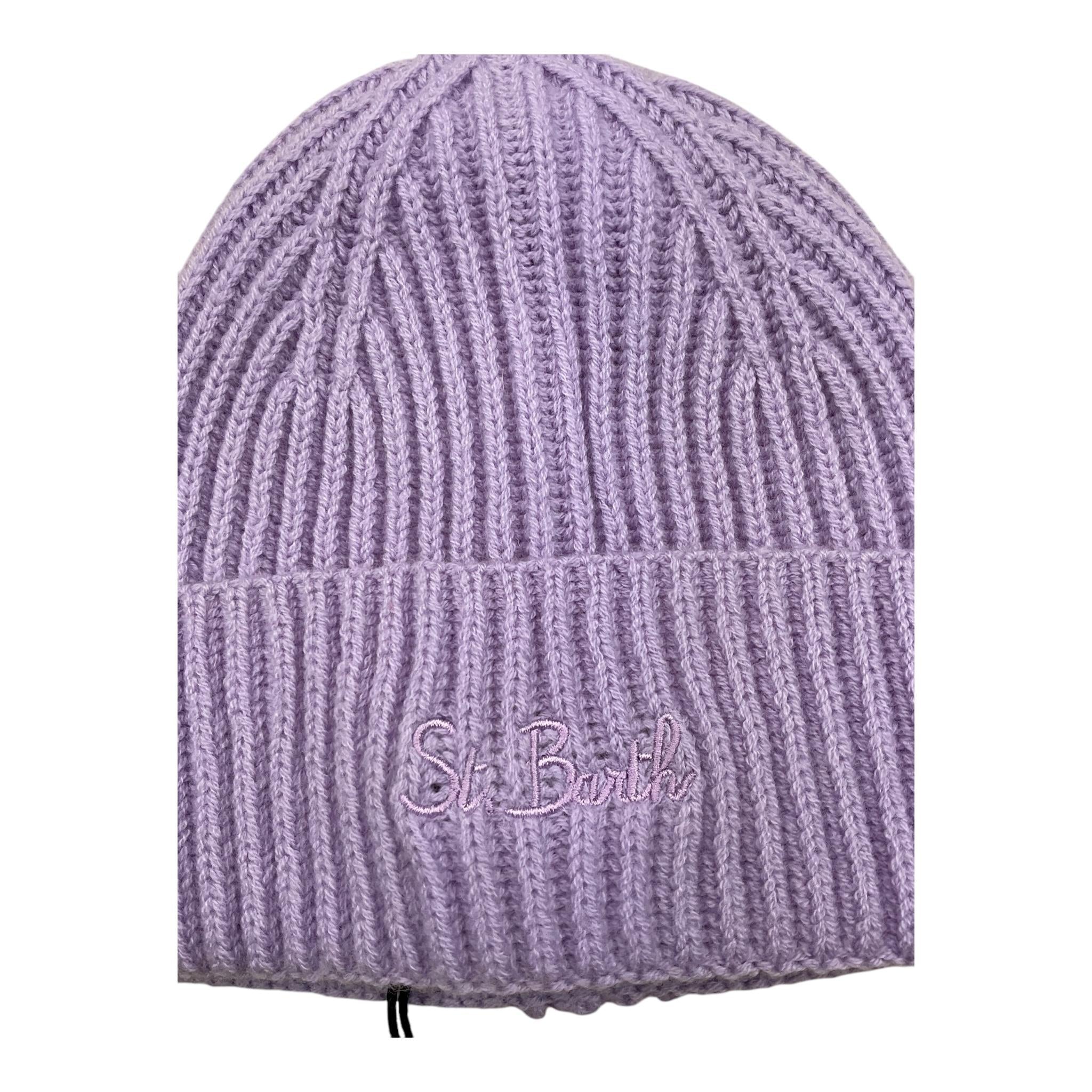 SAINT BARTH cappello tinta unita con logo Lilla per Bambina LILAS LILLA SAINT BARTH 