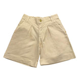 Lu Lu By Miss Grant Short Tinta Unita Con Elastico In Vita Beige Per Bambina