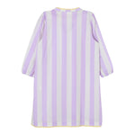 Il Gufo Abito Mezza Manica Stampa Fantasia A Righe per Bambina JUMEIRAX LILLA IL GUFO 