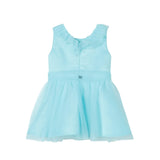 Liu Jo Abito Giromanica Tinta Unita con Tulle per Bambina KA4105T3857 VERDE ACQUA LIU JO 