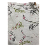 Play Up T-Shirt Girocollo Tinta Unita Con Stampe In Contrasto Verde Acqua Per Neonato