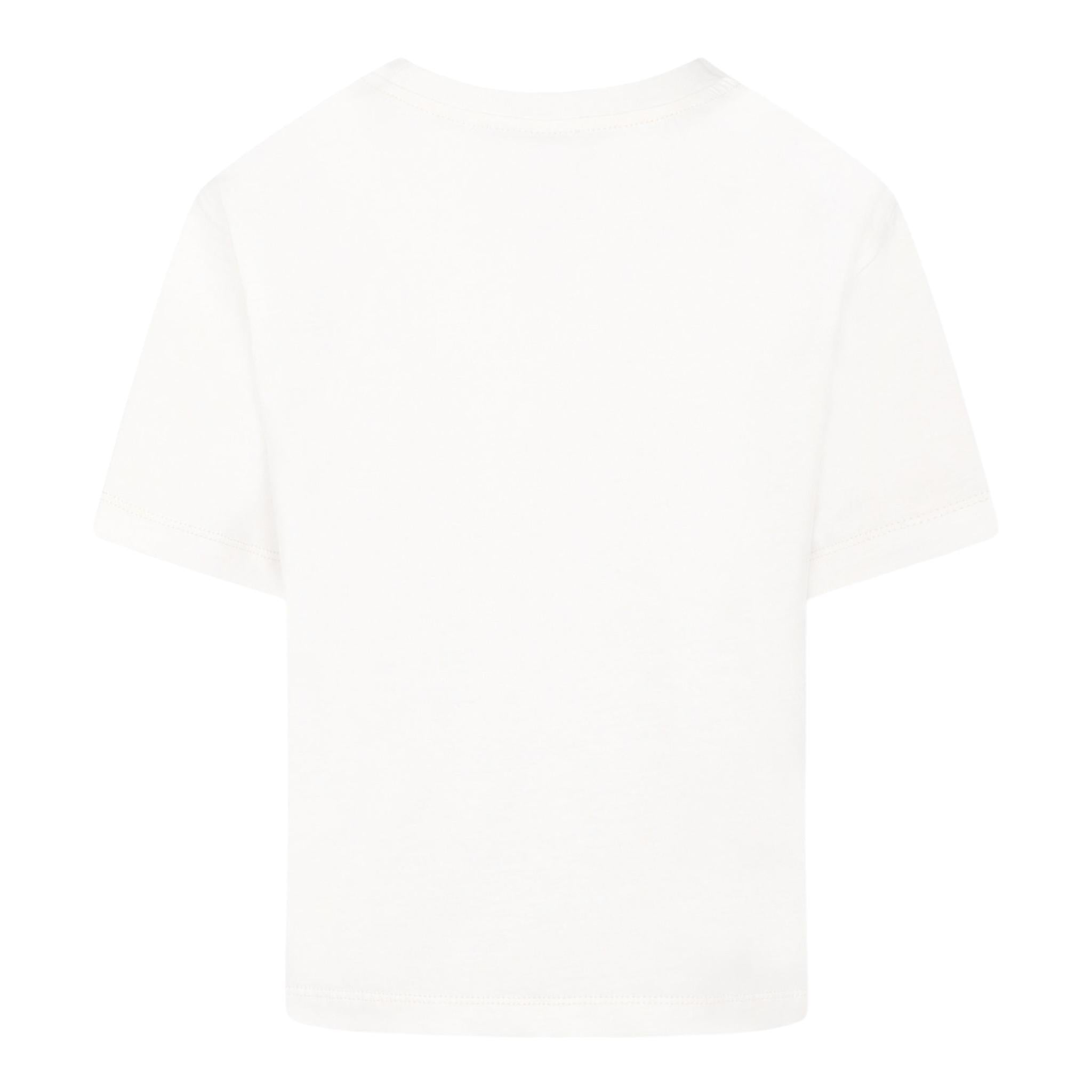 Philosophy T-Shirt Girocollo Tinta Unita con Logo per Bambina I1E603 BIANCO PHILOSOPHY 