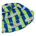 Moschino Cappello Modello Pescatore Bicolore con Stampa per Bambino HUX02Q VERDE/BLU MOSCHINO 