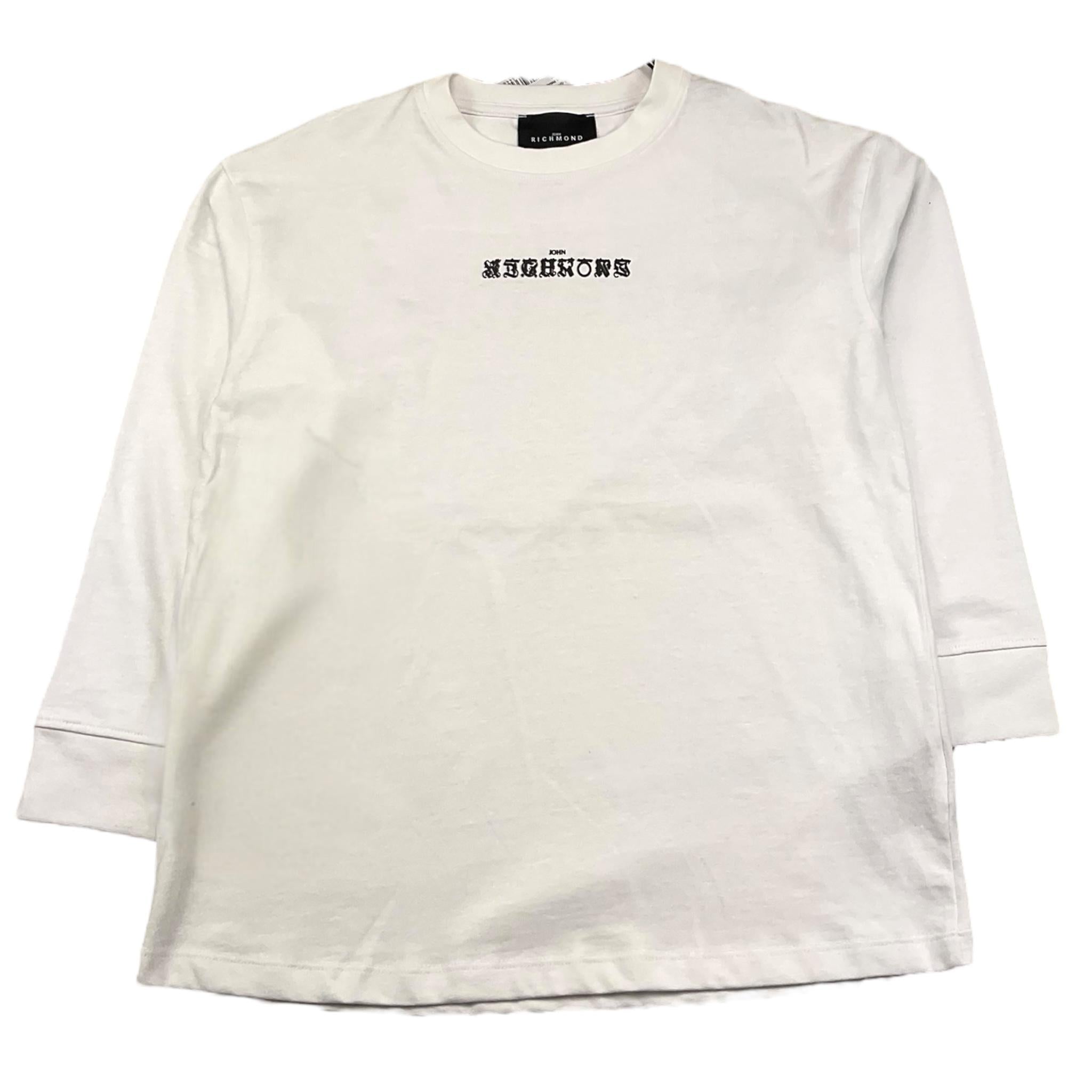 JOHN RICHMOND shirt girocollo tinta unita cn stampa Bianco per Bambino RBA25027TS BIANCO JOHN RICHMOND 