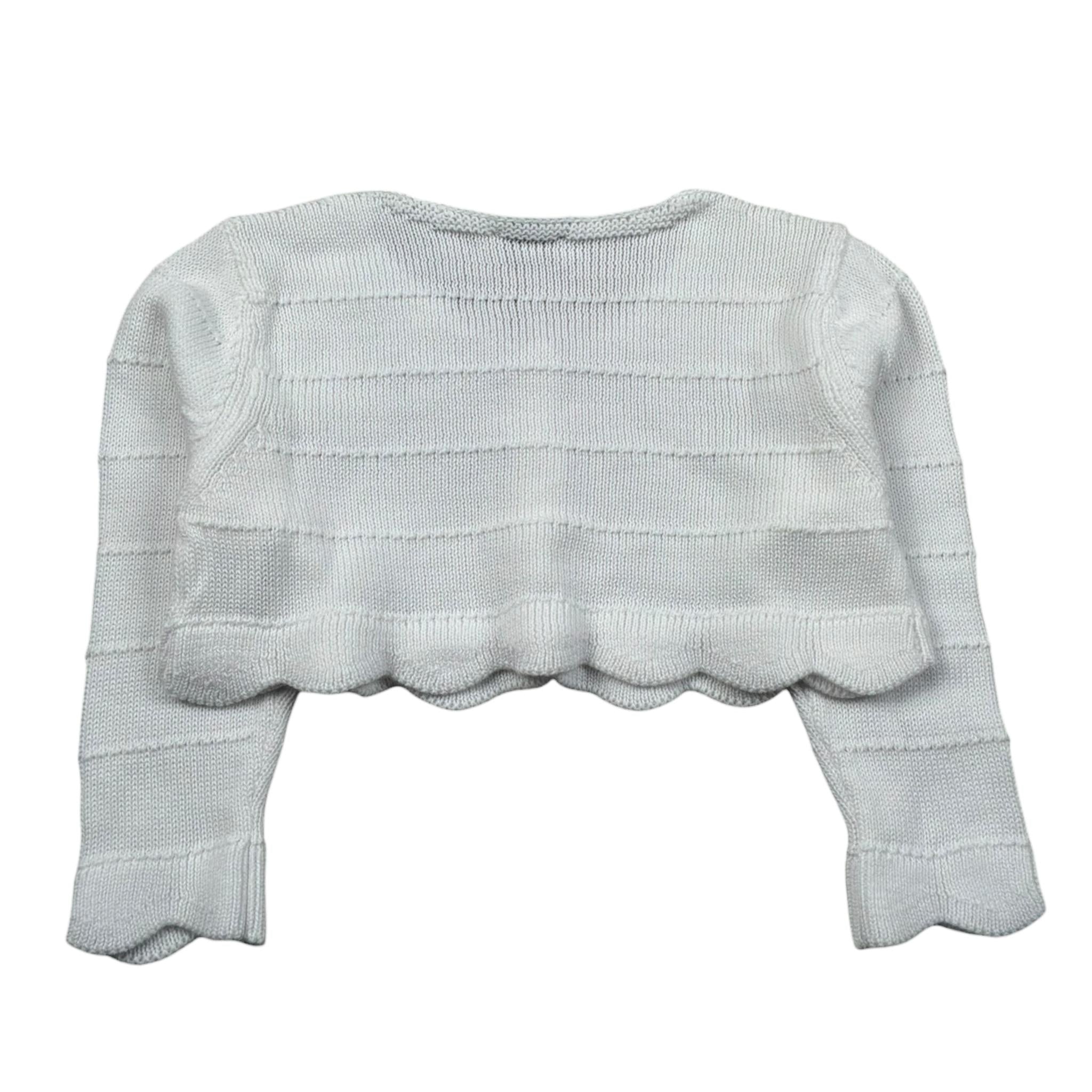 J.O. Milano Coprispalle Tinta Unita con Ricami per Bambina 573X1JXX BIANCO J.O. MILANO 