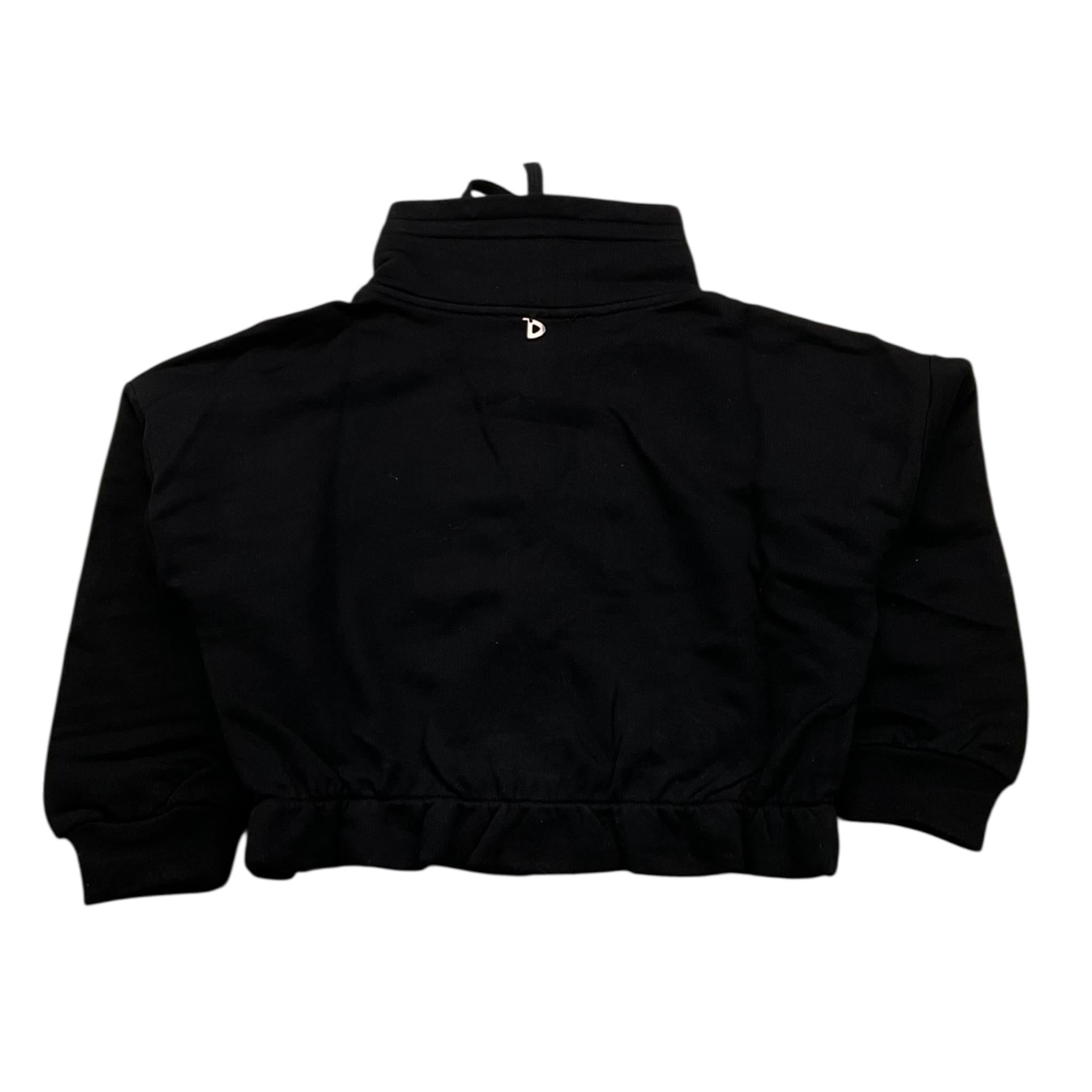 DIXIE felpa con zip tinta unita Nero per Bambina LG03040G34 NERO DIXIE 