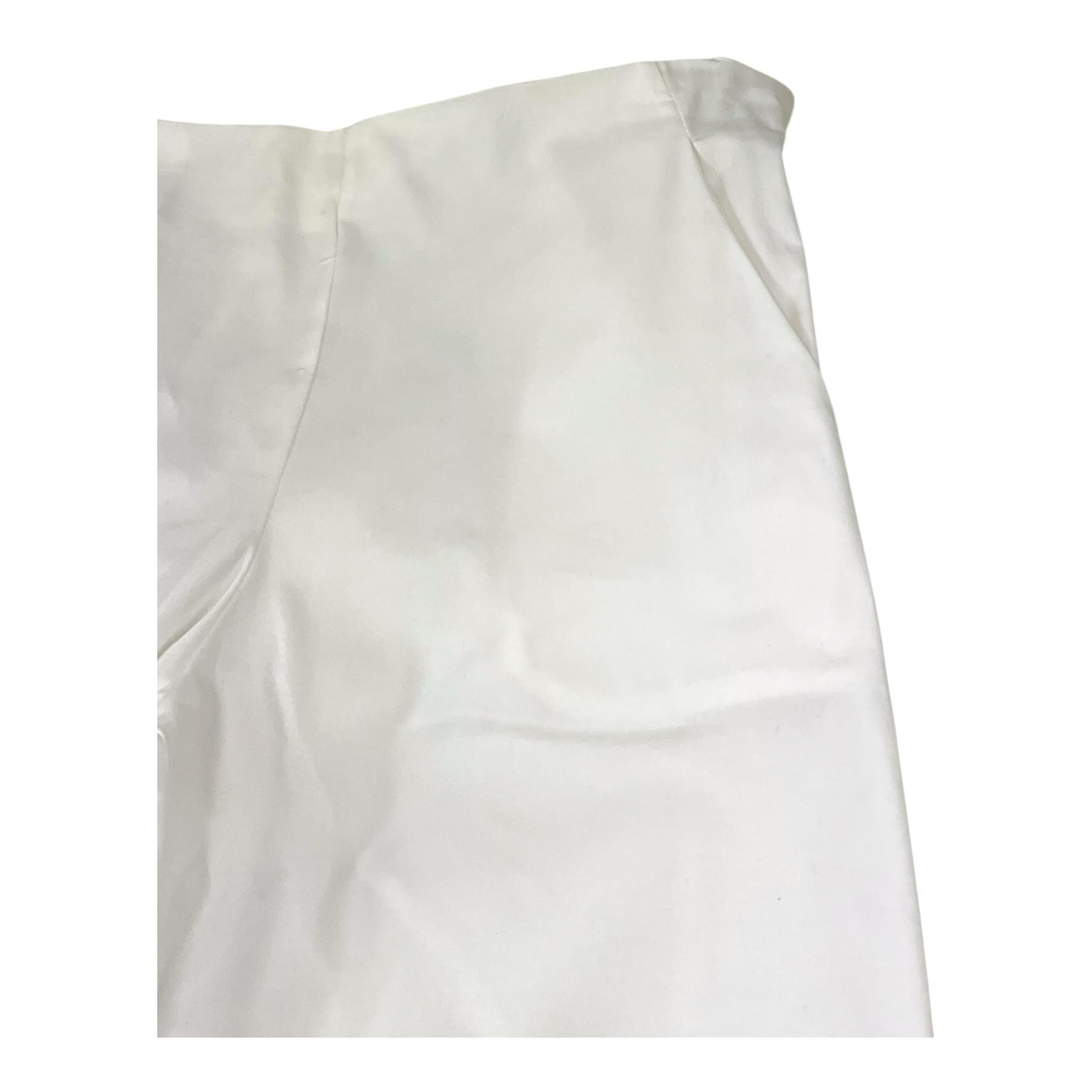 Met Pantalone Tinta Unita con Elastico In Vita per Bambina ME170 BIANCO MET 