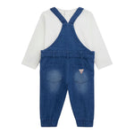 GUESS completo 2pz salopette-shirt tinta unita Bianco per Neonato I4YG02K5M20 BIANCO GUESS 