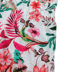 Kaos Tuta Intera Tinta Unita con Fantasia Fiori per Bambina DJJR BIANCO KAOS 