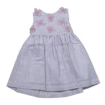 Ilfarobimbi Abito Bicolore con Fiocchi Lilla per Neonata IFN50590 LILLA ILFAROBIMBI 