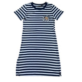 Moschino Abito Bicolore con Fantasia A Righe per Bambina HDV0HN BIANCO/BLU MOSCHINO 