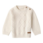 MINI BANDA maglia girocollo tinta unita Panna per Neonato 3A666 PANNA MINI BANDA 