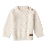 MINI BANDA maglia girocollo tinta unita Panna per Neonato 3A666 PANNA MINI BANDA 