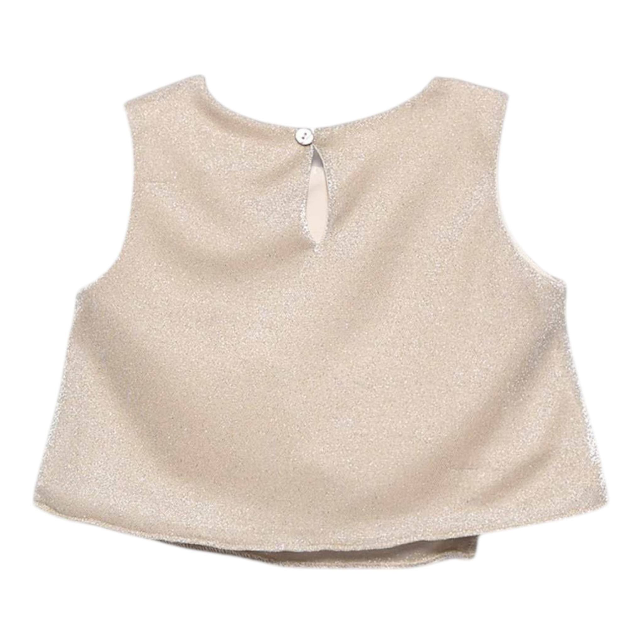 Abel & Lula Camicia Giromanica Tinta Unita per Bambina 5149 ORO ABEL & LULA 