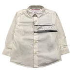 CESARE PACIOTTI camicia manica lunga tinta unita con  logo Bianco per Neonato CMP5351BX BIANCO CESARE PACIOTTI 