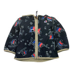 K-WAY felpa tinta unita con zip cappuccio e stampa Blu per Neonato K5137FW BLU K-WAY 