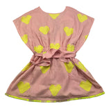 Piccola Ludo Abito Tinta Unita con Fantasia per Bambina BS10WB052 ROSA PICCOLA LUDO 