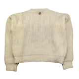 RELISH maglia girocollo tinta unita con ricami Panna per Bambina RGA2302114014 PANNA RELISH 